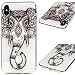 Produktbild iPhone XS Max Hülle 6.5 Inch Soft TPU Schutzhülle Geprägtes Muster Transparent Handyhülle