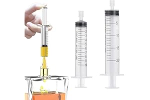 Luxylei Jeringa De 5ml/10ml/20ml, Herramientas Dispensadoras De Perfume De Plástico, Recarga De Cosméticos para Botella Recargable, Dispensación Cuantitativa