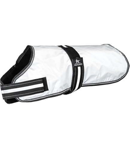 Knuffelwuff Hundemantel – Atmungsaktiv, Wasserabweisend, Reflektierend, Größe 40 Cm, Braun/schwarz