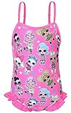 💦TAMAÑOS DISPONIBLES: Traje de baño de las muñecas LOL Surprise! disponible en talla para edades 4-5, 5-6, 7-8, 9-10 y 11-12 años. Perfecto para niños que aprenden a nadar o niños pequeños que disfrutan de la piscina infantil. Elástico para un ajuste perfecto.