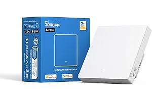 SONOFF Matter Smart Light Switch, 2.4GHz WiFi Mechanical Switch, Neutral Wire Required, Compatible with Alexa & Google Home