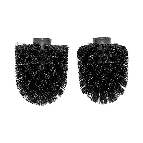 WC Bürstengarnitur / WC Bürste, Toilettenbürste silber, 12mm Gewinde – inkl. 10 Ersatzbürsten / Bürstenkopf - 2