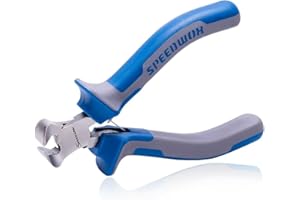 SPEEDWOX Szczypce końcowe, 10 cm, precyzyjny obcinak ze sprężyną, wielofunkcyjny mały przecinak do drutu, tworzenia biżuterii, butów, narzędzie do naprawy gwoździ, ćwieków