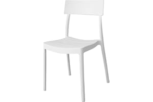 GARDENIA Rome Chaise, Polypropylène, Blanc, 1