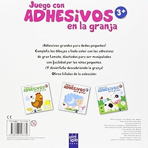 Juego con adhesivos en la granja +3. Tractor: Con adhesivos grandes