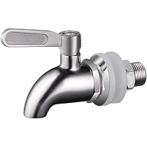 Newtay Glas-Getränkespender 1,8 L – Mit Edelstahlhahn, Luftdicht, Für Party & Outdoor