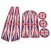 Produktbild Soft Silicone Red/Blue Union Jack Style Cup Holder Coasters, Side Door Compartment Mats-fit For MINI Cooper R55 R56 R57 R58 R59