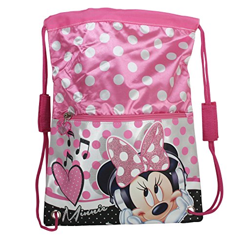 Preisvergleich Produktbild MINNIE MOUSE Disney Sportbeutel Rucksack Mädchen rot rosa
