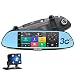 Produktbild Junsun 7 Zoll 1080P HD Autokamera Dashcam Android Dual Kamera Aufnahme Smart Spiegel GPS Navigator mit Rückfahrkamera WIFI Bluetooth 32GB TF-Karte