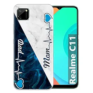 Fashionury Printed Soft Silicone Designer Pouch Mobile Back Cover for Realme C11 Case and Covers | for Boys & Girls -P315