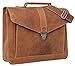 Produktbild Umhängetasche Leder Gusti studio "Paxton" Laptoptasche Wasserdichtes Innenfutter Unitasche Ledertasche Herren Damen 15 Zoll Braun