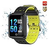 CanMixs Smart Watch CM05 IP68 wasserdichtes Touchscreen-Armband Fitness Tracker Armband Aktivitäts-Tracker mit Herzfrequenz-Monitor Schlaf-Monitor Schrittzähler Schritt Kalorienzähler für iOS Android