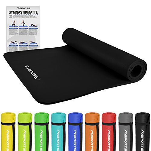 Gymnastikmatte Premium | Fitnessmatte - in verschiedenen Größen und Farben - sehr weich - extra dick - 190 x 60 x 1,5 cm oder 190 x 100 x 1,5 cm Yogamatte