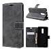 Produktbild Retro Style Leather Wallet Stand Cell Phone Tasche Hüllen Schutzhülle für Xiaomi Redmi Note 4X - grau