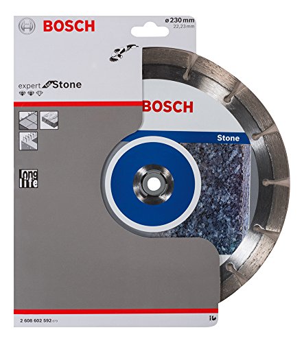 BOSCH Diamanttrennscheibe Expert für Stone, 230 x 22,23 x 2,4 x 12 mm, 2608602592 - 2