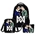Produktbild EAGLE_STORE Marcus And Martinus Designer School Bags Girls Book Backpacks 3pc Set With Pencil Case Children 3D Prints Shoulder Bags Blue