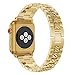 Produktbild Colorful 38mm Ersatz-Armband für Apple Watch 1/2/3 Luxus Kristall Metall Ersatzarmband Uhrenarmband Replacement Wechselarmband Watch Band für Apple Watch Series 1/2/3 38mm (Gold)