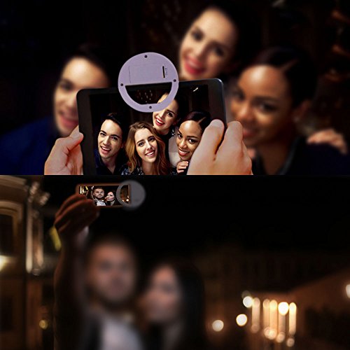 Lictin 36 LED Strahler Flash Selfie, Licht Ring, Kamera Foto Video Licht Selfie fÃ¼r Smartphones und Tablets mit 3 Ebenen Helligkeit