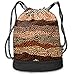 Produktbild Cupsbags Ancient Curved Spiral Lines Africa School Drawstring Bag Backpack Bundle Backpack