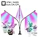 Produktbild 27W Leistung 54pcs LED Beleuchtung Pflanzenwachstumslampe DREI Kopf 12H Timing Schwanenhals 360 Grad einstellbar Zimmerpflanze Blumen wachsen Licht