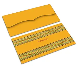 Brown Cloud Exclusive Velvet Finish Embossed UV Printed Shagun/Money/Gift Envelope/Cover/Lifafa for Kids/Gift/Festival and Other Occasions(SEVLVT PR 023) (Pack of 10)