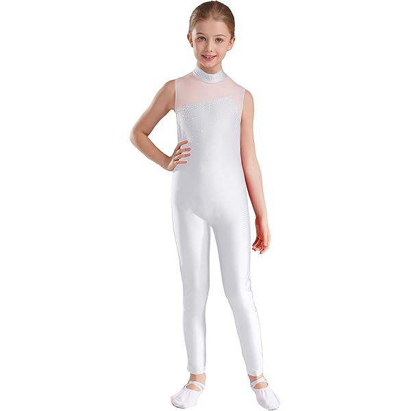 Tuta Da Ginnastica Per Bambina - Senza Maniche Con Strass, Per Danza E Pattinaggio - Foto 5