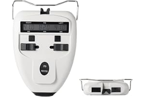 AISITESY Optisk digital pupillavståndsmätare LED PD-mätare pupilometer interpupilärt avståndsmätningsverktyg ögonmisk utrustning med LCD-skärm optiska Pd-pds (batteri ingår inte)
