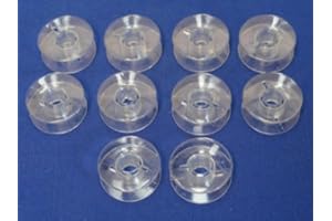 SEWING SUPPLIES DIRECT 10 PLASTIC BOBBINS WILL FIT BERNINA,BABYLOCK~JUKI~RICCAR~SINGER MACHINES
