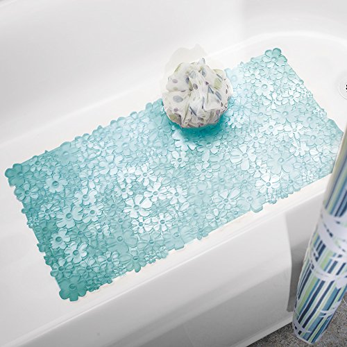 InterDesign 80611EU Blumz Badematte, blau - 2