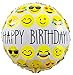 Produktbild Folienballons zum Geburtstag kaufen & Kinder-Geburtstag, Smiley - Emoji Party und Dekoration - Happy Birthday - auffüllbar, 45cm / 18 Zoll, von Santa Cruz Club