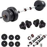 Ecgspor 22 KG Multifunctional Weightlifting and Dumbbell Set - Weight Fitness