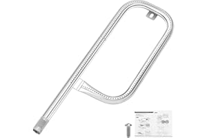 Denmay 60040 43.2cm Edelstahl Brenner Ersatzteile Brennerrohr für Weber Q100, Q120, Q1000, Q1200 Gasgrills