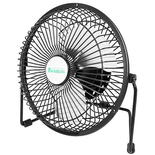 ArmaGedon Ventilador de Escritorio USB Ventilador de Mesa Mini Ventilador de 9 Pulgadas Negro