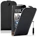 Produktbild HCN PHONE htc desire 310 Cover ultradünn Cover Kunstleder geringer Klappe vertikal für HTC desire 310 - schwarz + Mini-Eingabestift