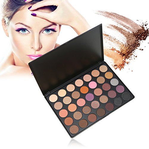 35 Farben der Smokey Lidschatten Palette, DISINO Schimmer Warm Farbe Augenschatten Palette für Catwalk Show Makeup - 3