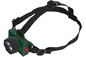 Theo Klein 8758 Latarka czołowa Bosch z regulowaną opaską I Zasilanie bateryjne I Podkładka na czoło dla komfortu I Zabawki dla dzieci od 3. roku życia