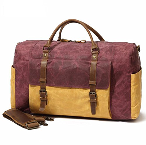 Preisvergleich Produktbild Männer Richtung Stofftaschen Große Kapazität Handpacks Reisetaschen Europa \u0026 Amerika Wasserdichte Leinwand Umhängetaschen,Red-OneSize