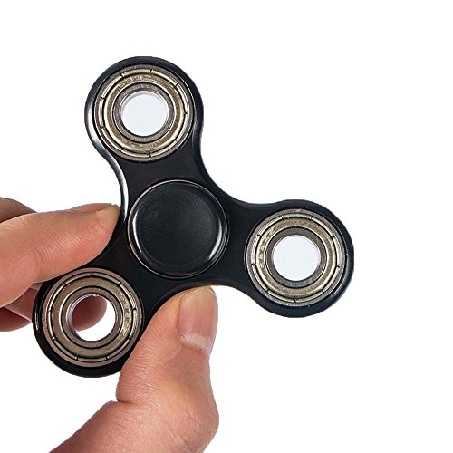 IVER Tri Fidget Hand Spinner Toy,Stress Reducer Ultra Durable High Speed Ceramic Bearing Fidget Finger Toy Can Continue to Rotate for 1-3 minutes - Perfect for ADD / ADHD / Anxiety / Autism And Stress Relief Adult Children,Office Desk Gadget (BLACK) IVER Tri Fidget Hand Spinner Toy,Stress Reducer Ultra Durable High Speed Ceramic Bearing Fidget Finger Toy Can Continue to Rotate for 1-3 minutes - Perfect for ADD / ADHD / Anxiety / Autism And Stress Relief Adult Children,Office Desk Gadget (BLACK)