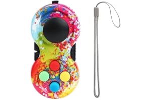 HAOSHICS Manette de jeu portable classique rétro avec 8 fonctions de remuement pour adolescents - Soulage le stress et l'anxiété (graffiti)