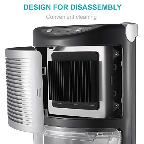 AQV Luftentfeuchter 1000ml Mini Entfeuchter Raumentfeuchter Bautrockner Elektrisch Lufttrockner Raumluftentfeuchter 500ml/Tag Entfeuchtungsgerät Raumtrockner Trocknungsgeräte für Haus, Keller, Schlafzimmer, Büro, Kabinett, Küche, Garage - 3