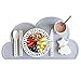 Produktbild Kids Placemat - Eating On the Cloud, Silicone Placemat For Kids, Waterproof Baby Placemat, Portable Food Mat Travel Placemat for Toddler, Non Slip & Easy Clean by Sunsang (gray)
