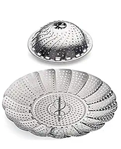 SYGA 100% Stainless Steel Vegetable Steamer Basket / Insert for Pots, Pans, Crock Pots & more