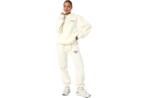 B&S TRENDZ Women's Tracksuits Printed Sweatshirt and Sweatpants Sets 2 Piece Jogger, Letter Print Set, Casual Activewear Loungewear Sets for Ladies Kids, Womens Full Set Outfits Fashion Hoodies and Sweatpant