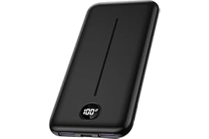 YMYH Power Bank 22.5W, Ultra Sottile & Leggero Powerbank PD USB C Ingressi&Uscite Ricarica Rapida con Display LCD 13800mAh, 3 Porte Caricatore Portatile per iPhone 16 15 14 13 Pro Max Samsung Huawei etc