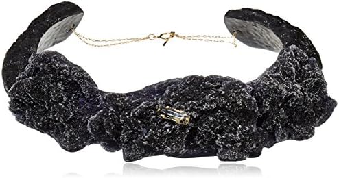 Noritamy Aqua Necklace Created with Synthetic Hand Cast Resin, Gold-Filled Chain and Clasp and Swarovski Setting of 18cm - TP-N-1
