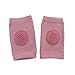 ONE PAIR Anti-slip Crawling Knee Pad Soft Elbow Knee Protector for Infant Toddler Baby Safety baby Leg warmer-PINK