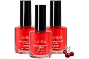 ON OUTLET NAILS 3 x Aceites de cutícula - Cereza 15ml / Ideal para uñas/Manicura Francesa/Nail Oil