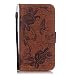 Produktbild Galaxy S7 Edge Hülle,Galaxy S7 Edge Lederhülle,Mo-Beauty® Malerei Schmetterling Muster [Braun] Ledertasche PU Leder Hülle Flip Tasche Wallet Case Cover HandyHülle Brieftasche mit Standfunktion Karteneinschub und Magnetverschluß Etui Lederhülle Leder Tasche Case Cover für Samsung Galaxy S7 Edge + 1 x Gehärtetem Glas Display Schutz