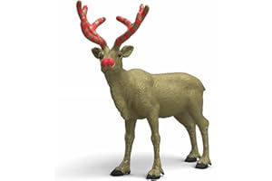 SCHLEICH Farm World – 5" Golden Anniversary Reindeer Figurine – Limited Edition Christmas Collectible Animal Toy for Boys and Girls – Fun Holiday Play Figure for Kids Ages 5+ | 72271
