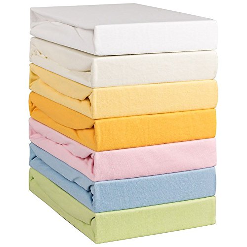 Aminata Kids - Feinjersey Spannbetttuch á 70x140 cm | verschiedene Farben | Spannbettlaken für Kinderbett